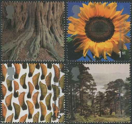 SG2156-2159 Set of 4 2000 Millennium Tree and Leaf