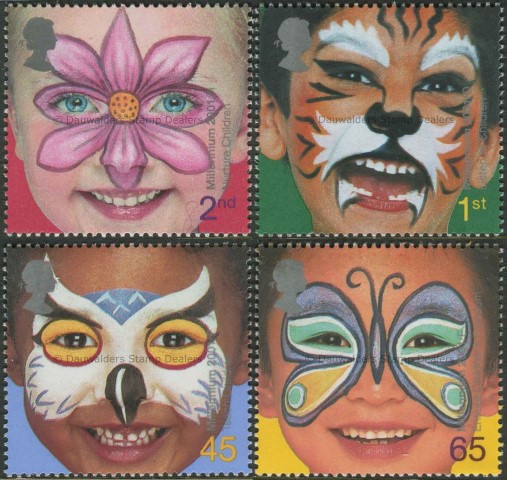 SG2178-2181 Set of 4 2001 Millennium (49-52) Rights of the Child