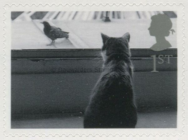 SG2195 1st Cat Watching Bird 2001 Cats and Dogs (S/A)