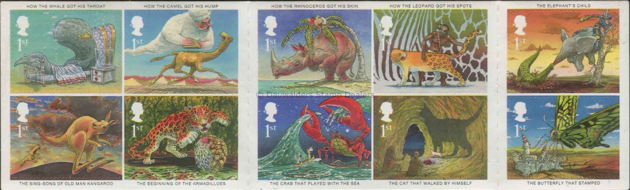 SG2243-2252 Set of 10 2002 Kipling Just So Stories