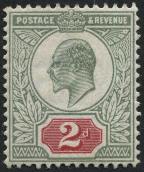 SG225 2d Yellow-Green and Carmine, U/M