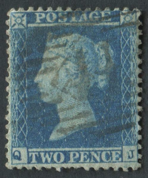 SG23 2d Blue, QJ, Odd nibbled perf but very fine used