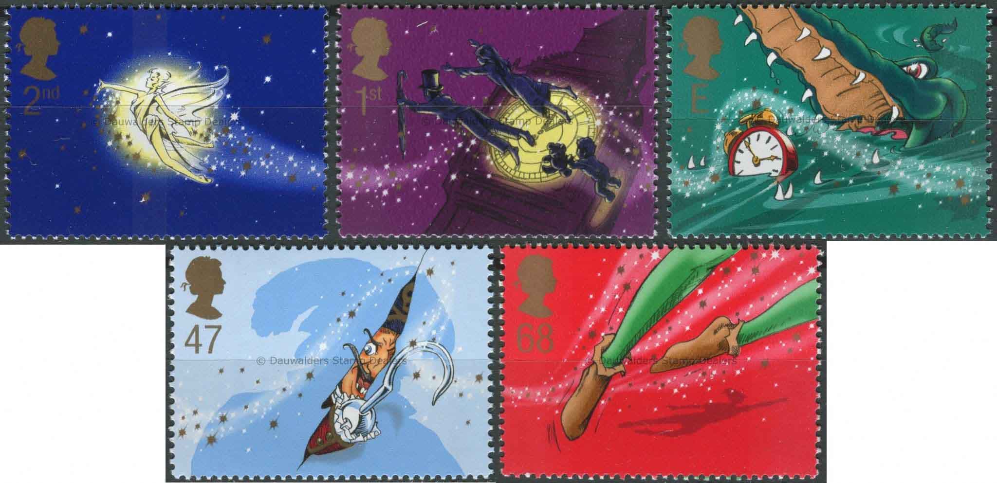 SG2304-2308 Set of 5 2002 Peter Pan