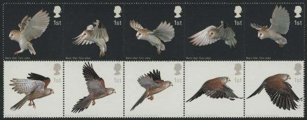 SG2327-2336 Set of 10 2003 Birds of Prey