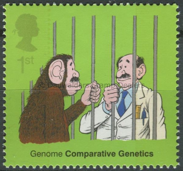 SG2344 1st Ape and Scientist 2003 Discovery of DNA