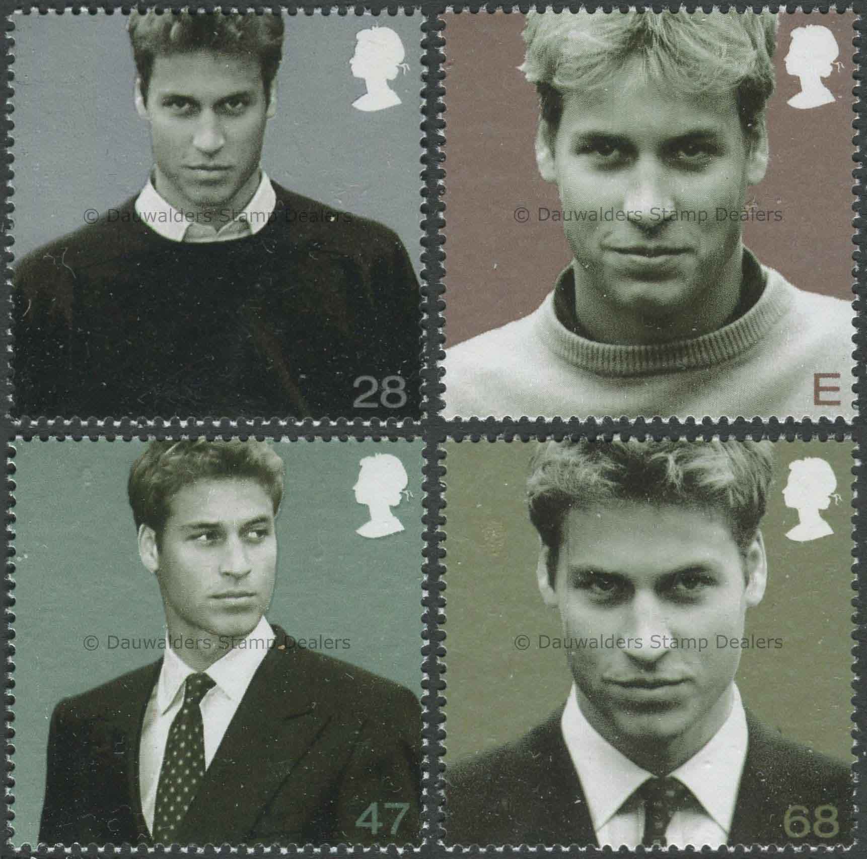 SG2381-2384 Set of 4 2003 Prince William