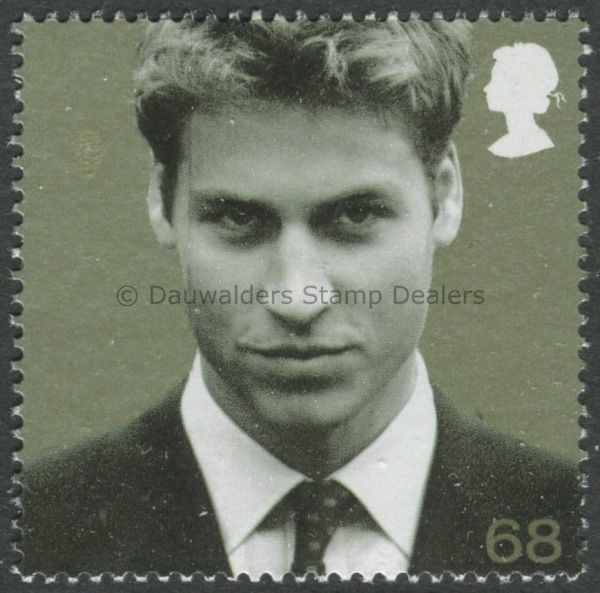 SG2384 68p Green Background 2003 Prince William