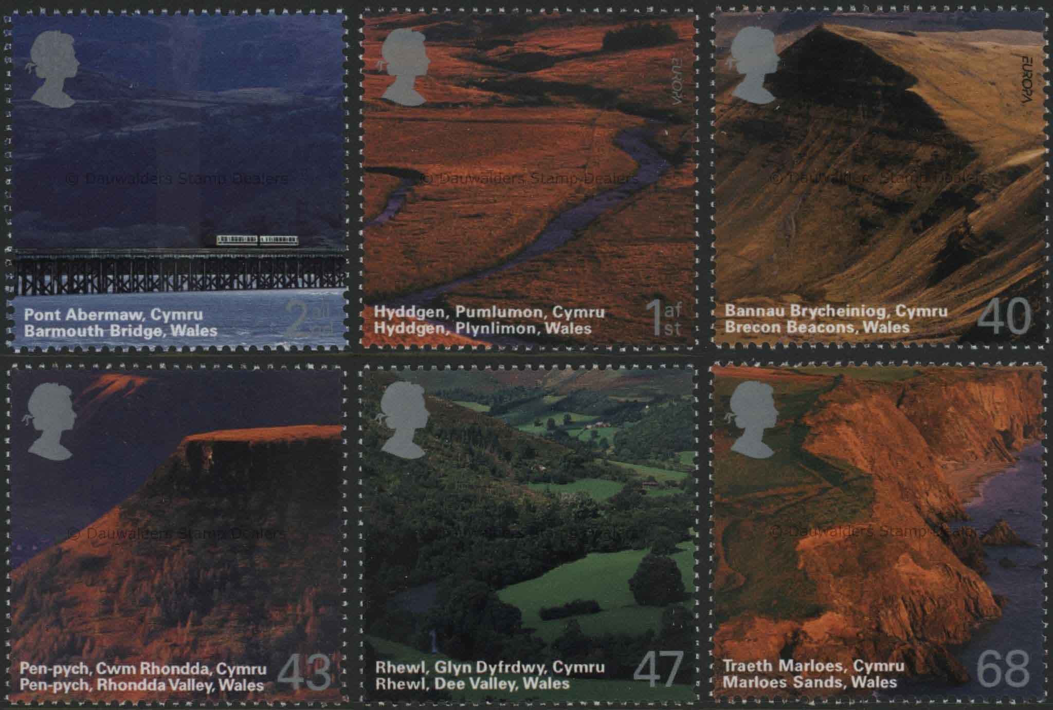 SG2466-2471 Set of 6 2004 Wales