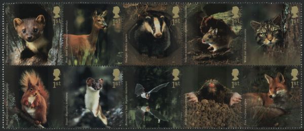 SG2479-2488 Set of 10 2004 Woodland Animals