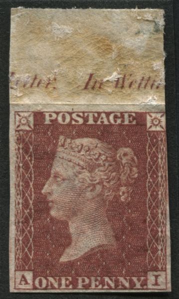 SG24SpeC3  1d Red Brown AI imprimatur plate 14, touched at top left, fine