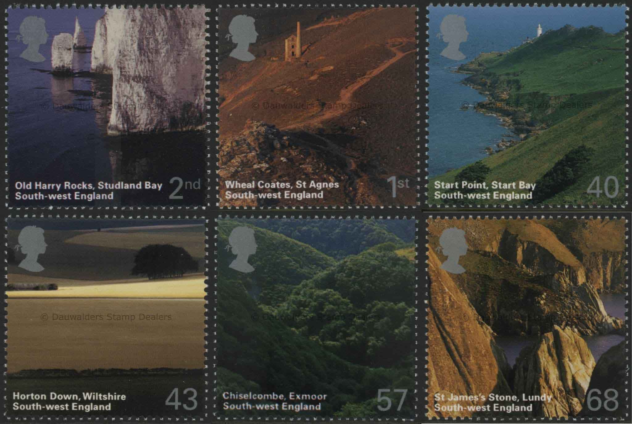 SG2512-2517 Set of 6 2005 South West England