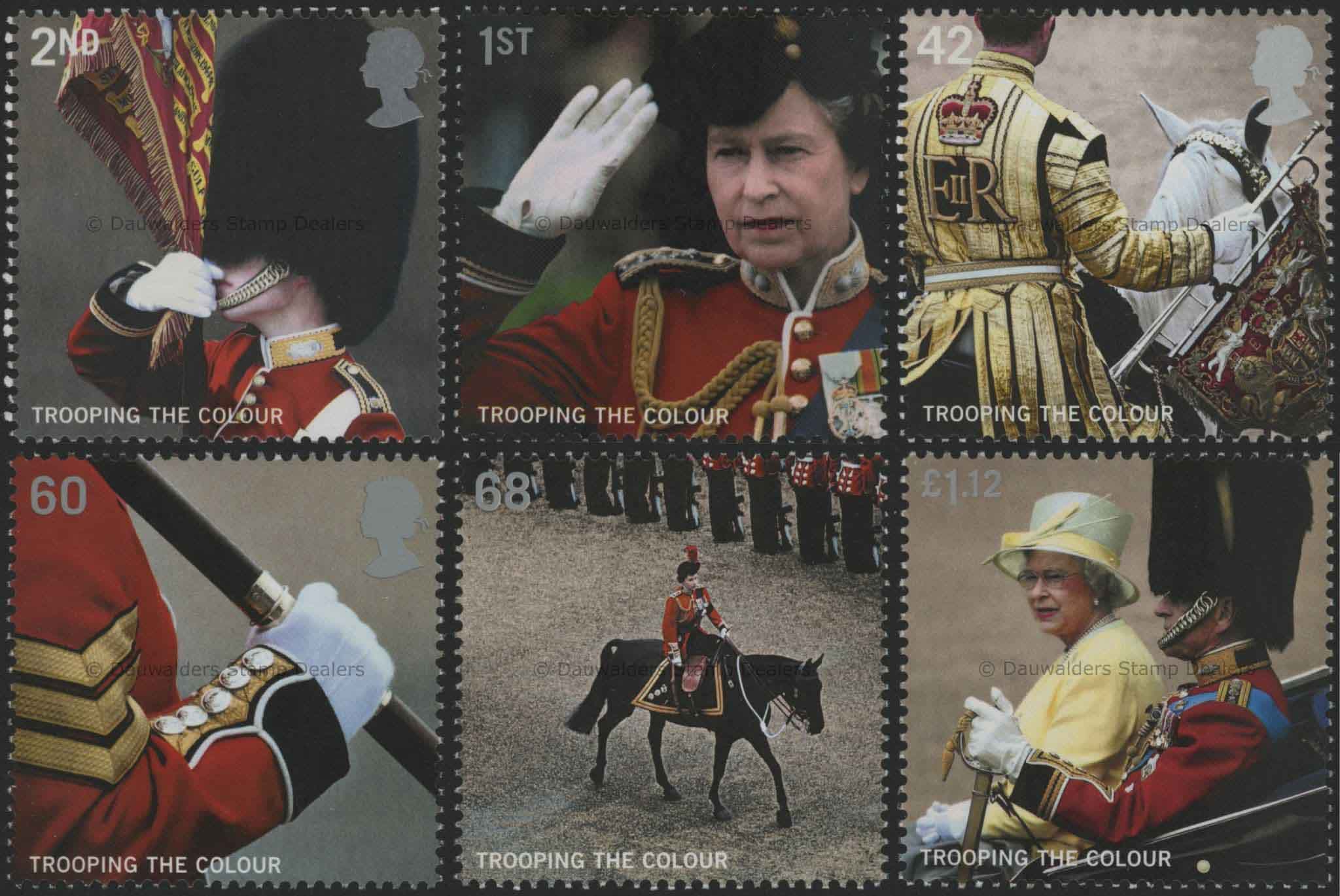 SG2540-2545 Set of 6 2005 Trooping the Colour