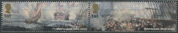 SG2574a-2575a Pair 2005 Battle of Trafalgar