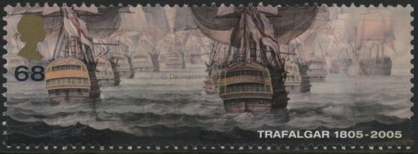 SG2578 68p British Fleet Attack 2005 Battle of Trafalgar