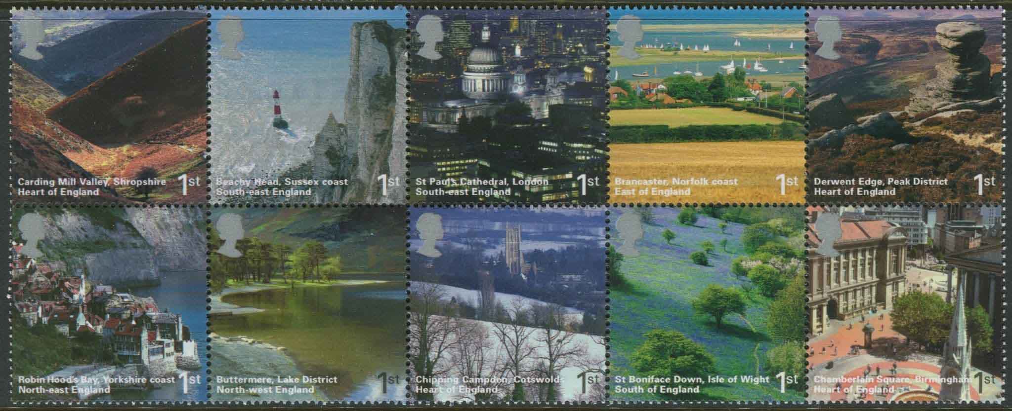 SG2597-2606 Set of 10 2006 British Journey: England