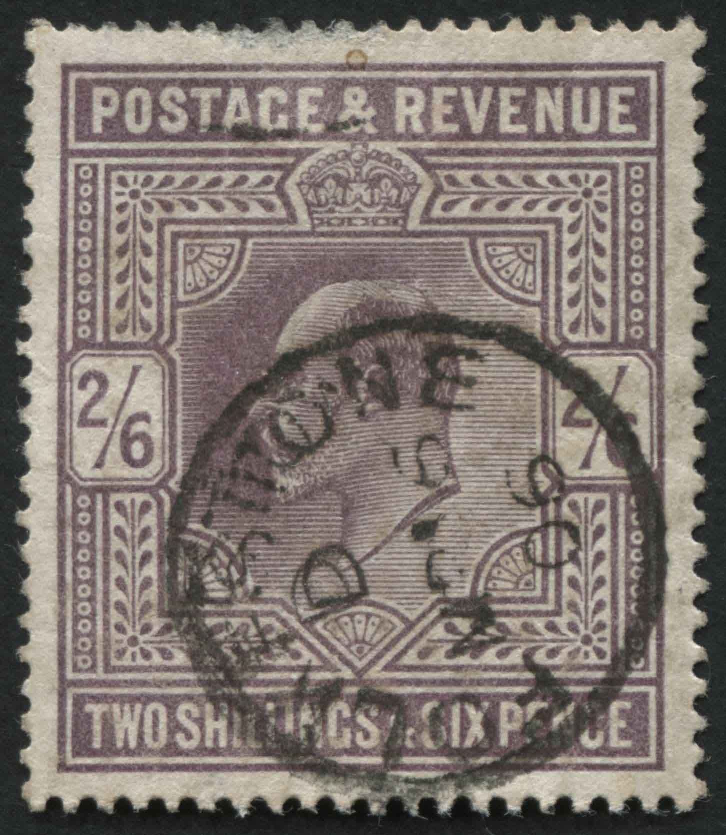 SG260 2/6d Lilac, superb Folkestone cds