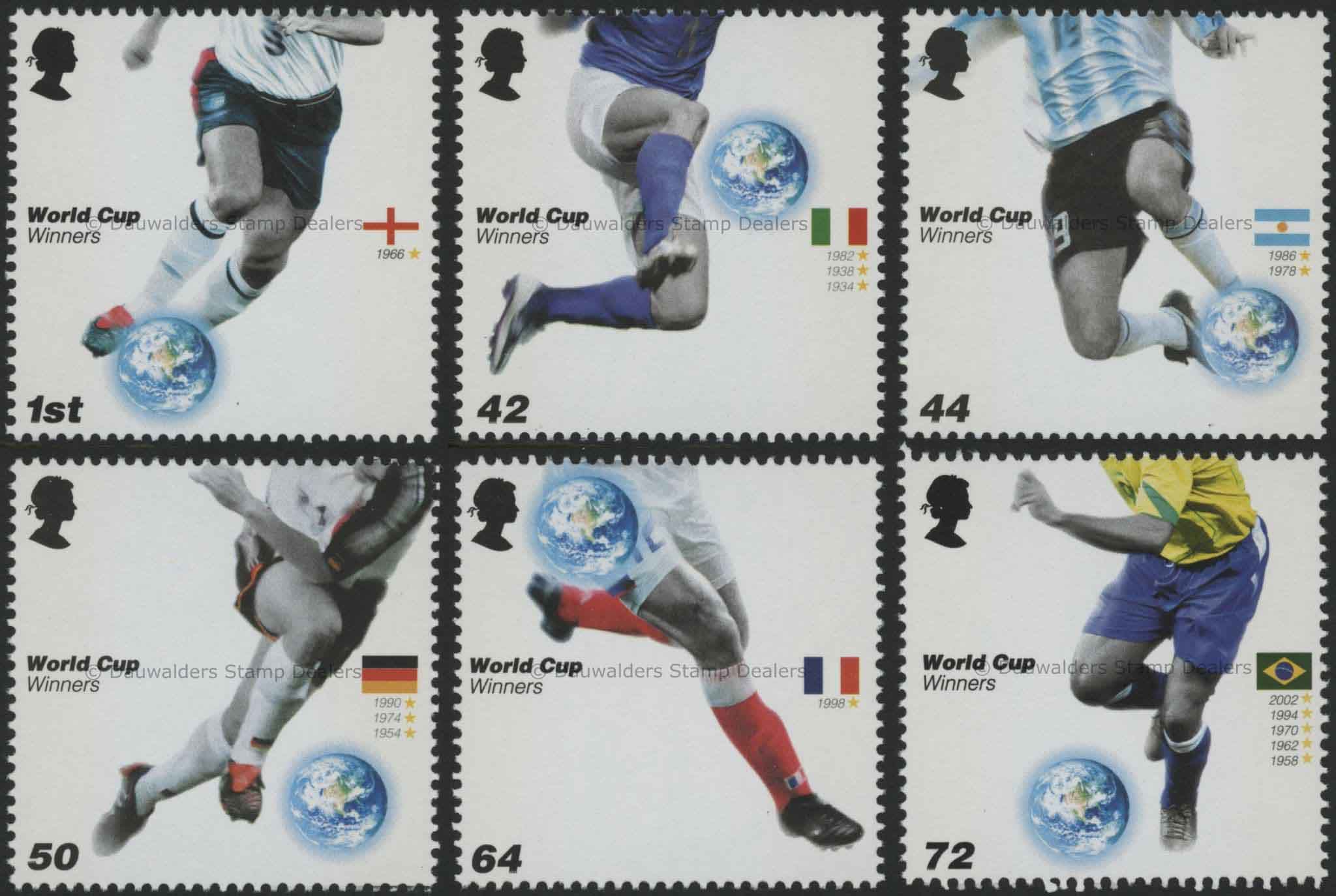 SG2628-2633 Set of 6 2006 Football World Cup