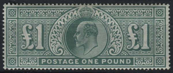 SG266 1 dull blue green perfect well centred, unmounted mint - pristine quality