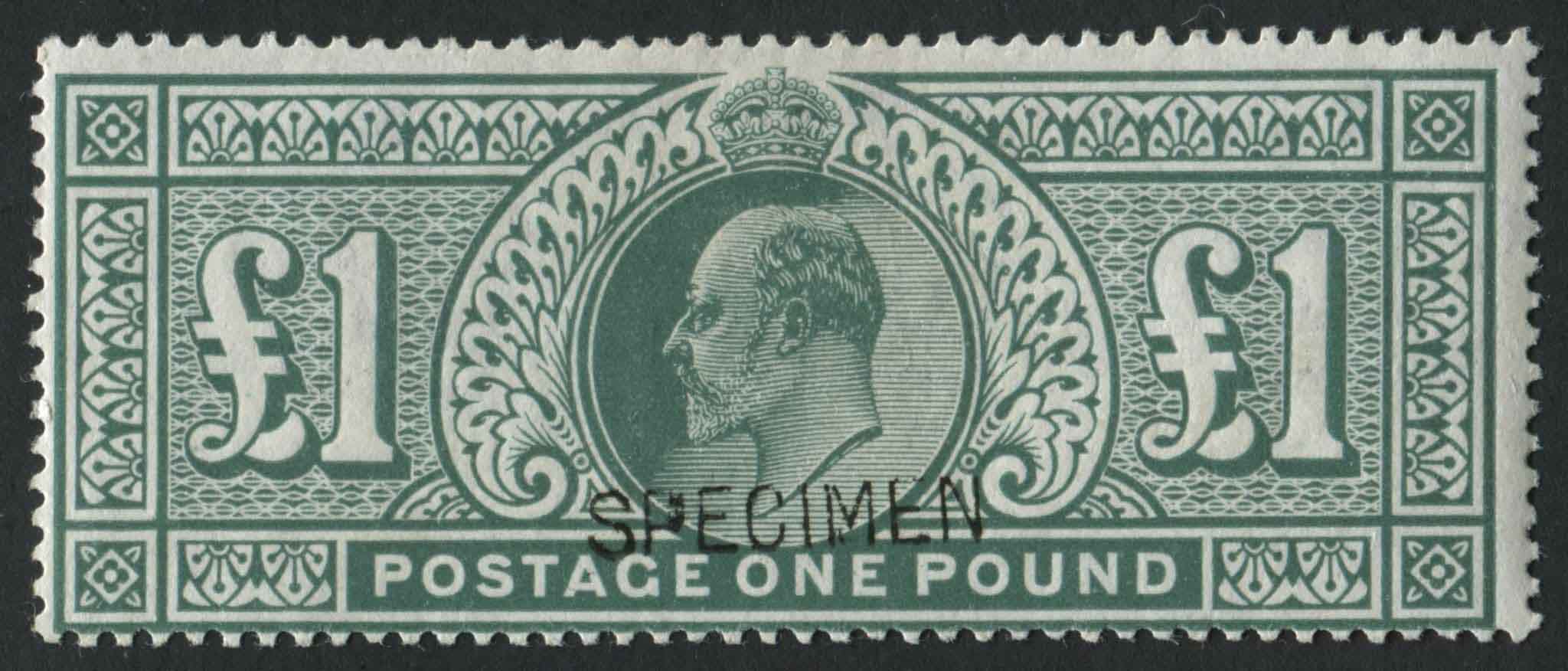 SG266 1 dull blue green very fine mint O/P Specimen type 16