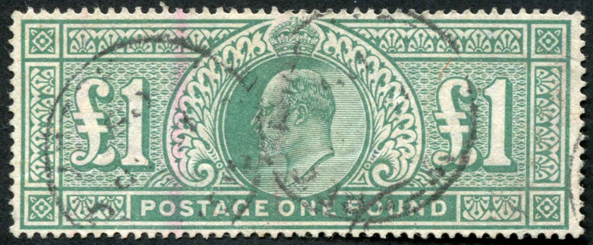 SG266 1 Green F/U, faint cancel in Red