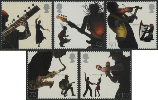 SG2667-2671 Set of 5 2006 Sounds of Britain-Europa