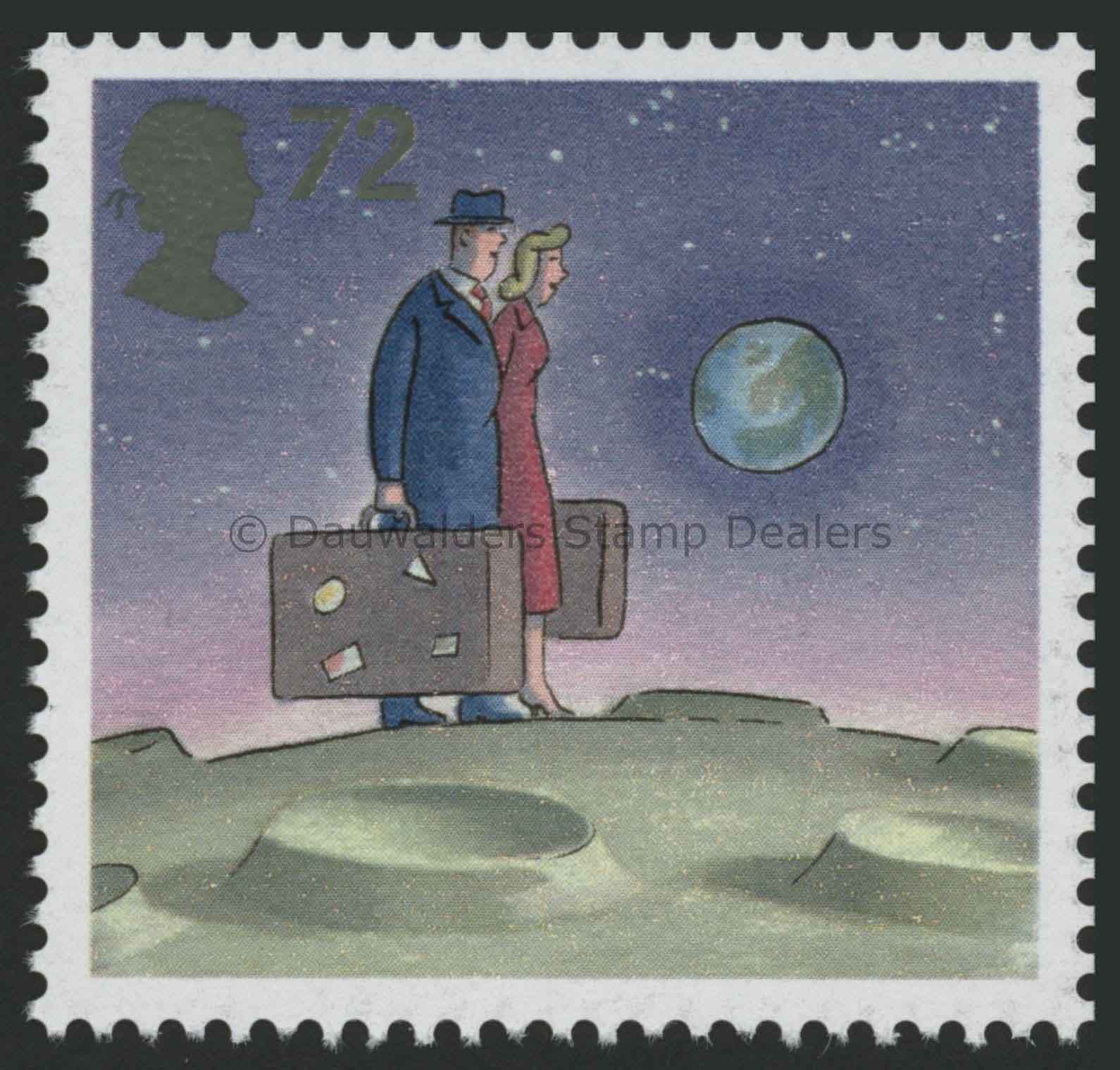 SG2726 72p Couple on Moon p14x14 (2nd series) 2007 World of Invention