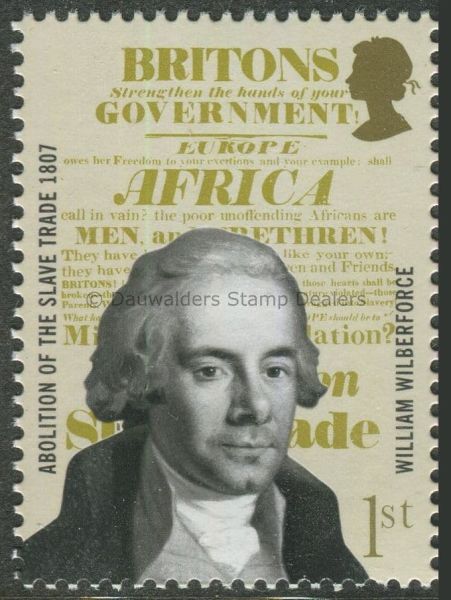 SG2728 1st William Wilberforce 2007 Abolition of the Slave