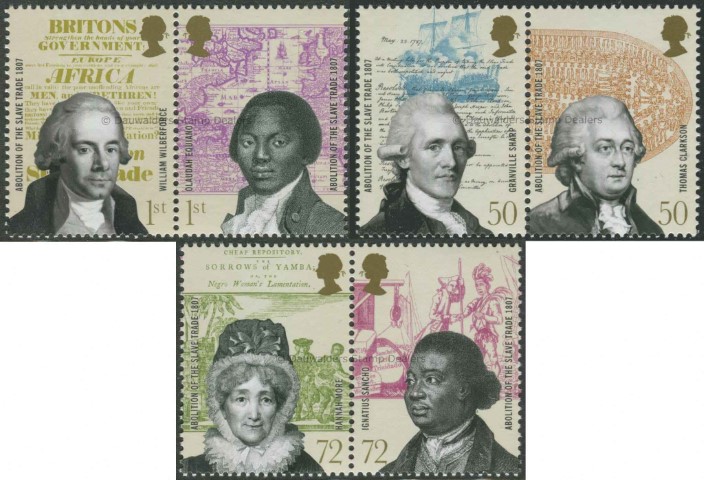 SG2728-2733 Set of 6 2007 Abolition of the Slave