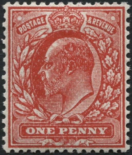 SG272a 1d Rose Red, V fine mint variety no Wmk