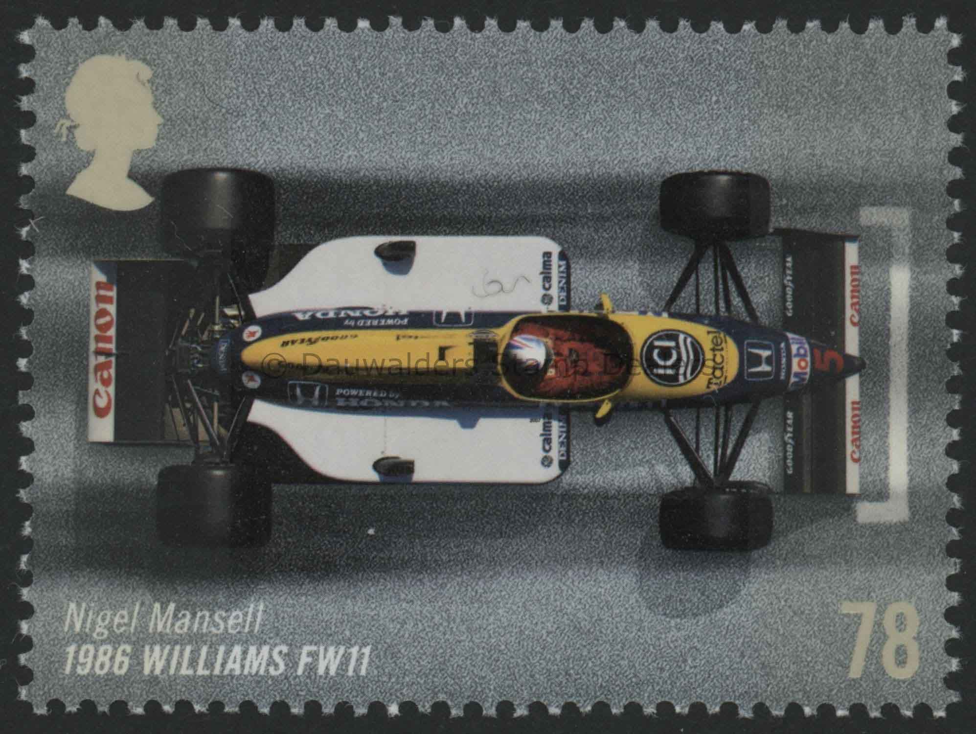 SG2749 78p Nigel Mansell 2007 Grand Prix