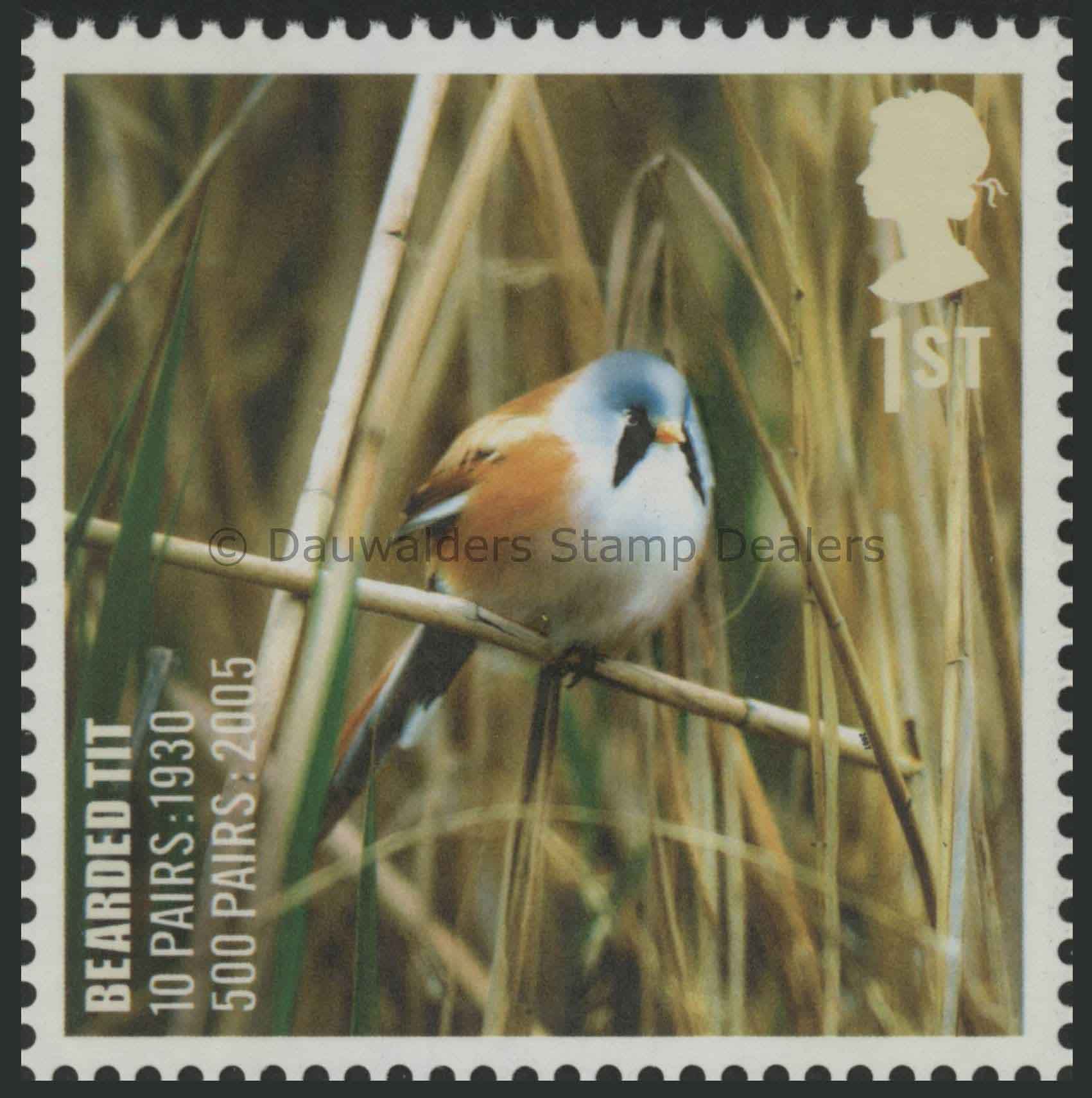 SG2765 1st Bearded Tit 2007 Endangered Species Birds