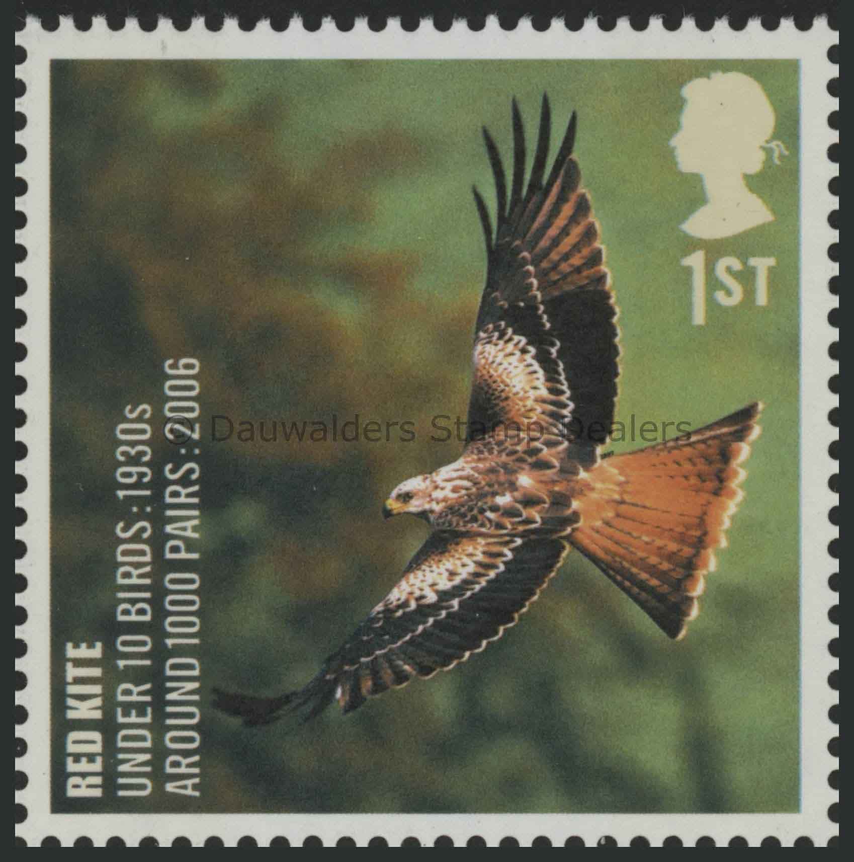 SG2766 1st Red Kite 2007 Endangered Species Birds