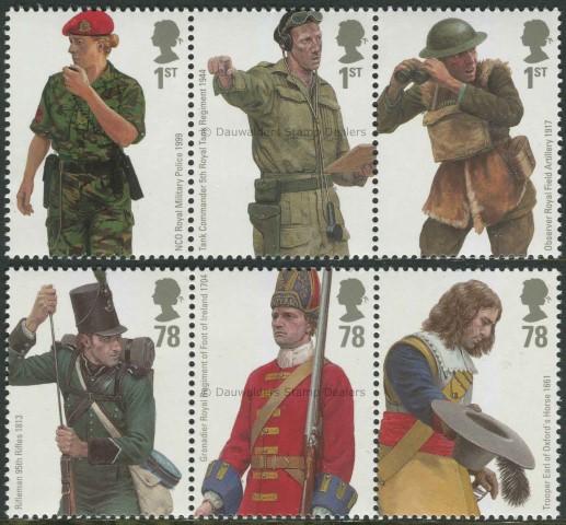 SG2774-2779 Set of 6 2007 British Army Uniform