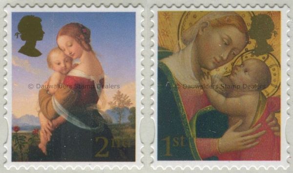 SG2787-2788 Set of 2 2007 Christmas Paintings of Madonna and Child