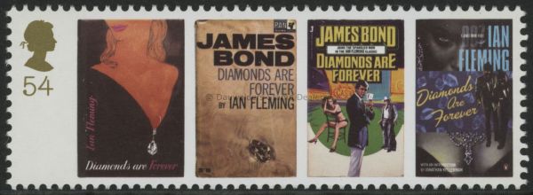 SG2800 54p Diamonds are Forever 2008 Centenary of Ian Fleming