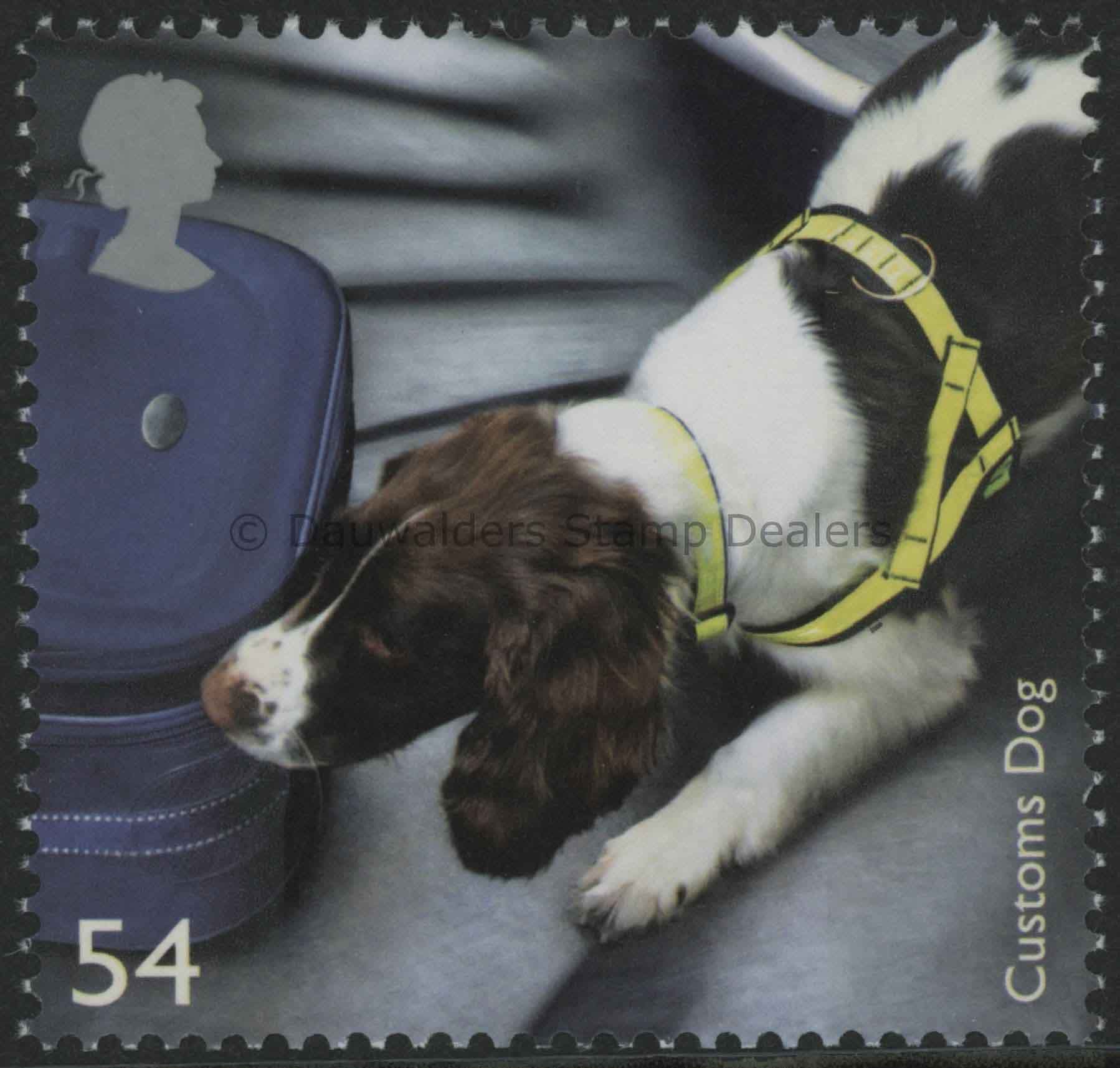 SG2809 54p Customs Dog 2008 Working Dogs