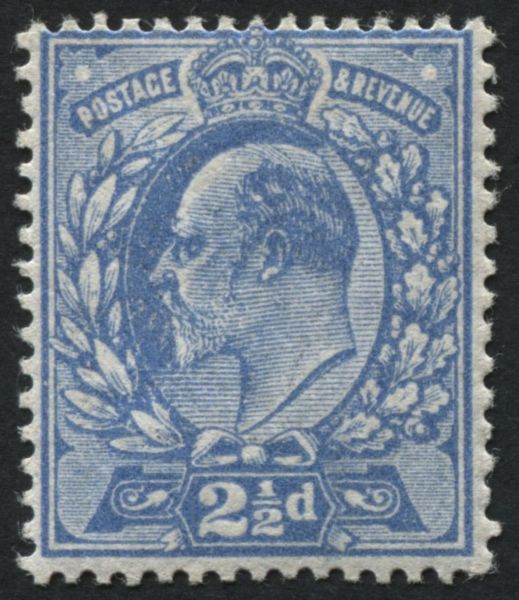 SG283 2d bright Blue U/M, well centred