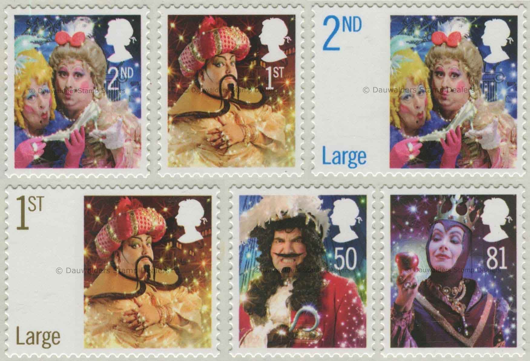 SG2876-2881 Set of 6 S/A 2008 Christmas Panto