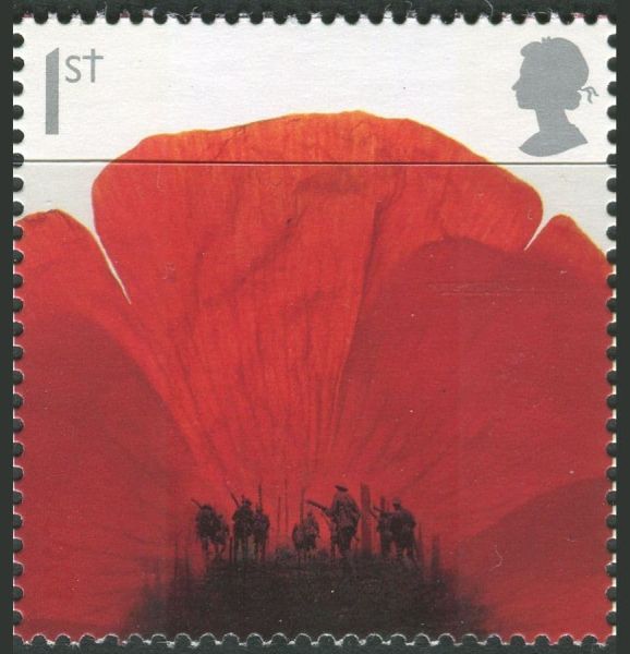 SG2884 1st Soldiers in Poppy Flowers 2008 90th Anniv. Of Armistice