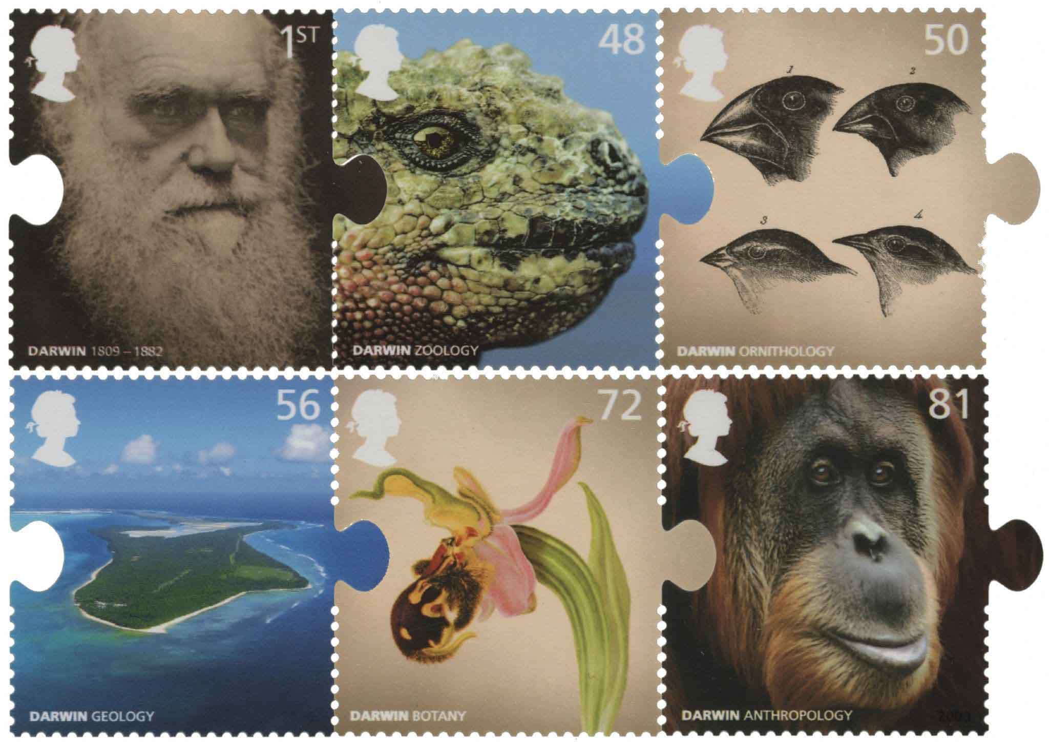 SG2898-2903 Set of 6 2009 Charles Darwin