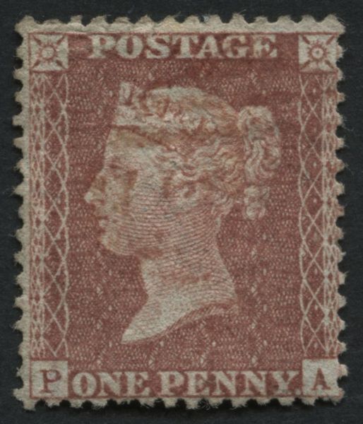 SG29 1d Red Brown Spec C8 plate 24, F/U with Red numeral obliteration, RPS cert cat 2500