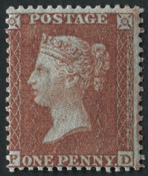 SG29 Spec C6 1d Red Brown PD very fine mint fine mint original gum, from plate 10