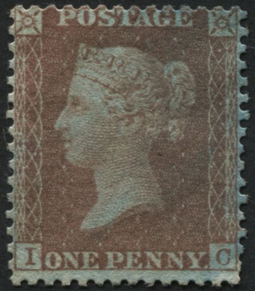 SG29 SpecC8 1d Red Brown plate 34 IC, mint no gum