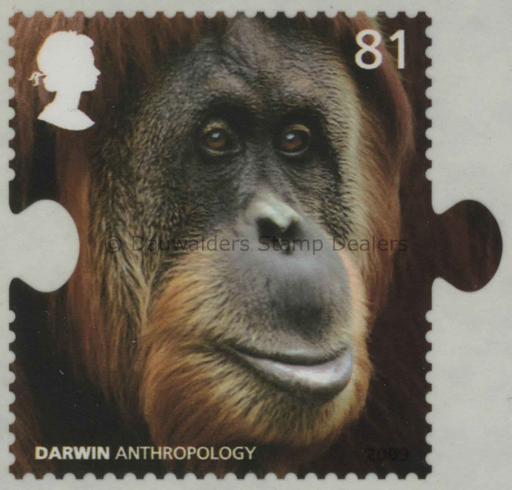 SG2903 81p Orang-Utan S/A 2009 Charles Darwin