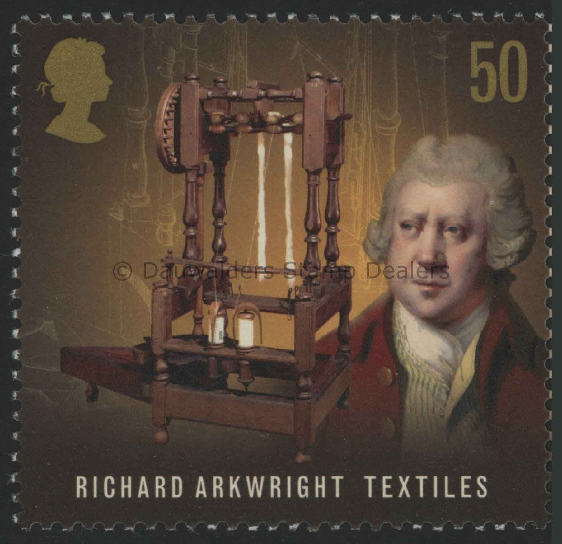 SG2918 50p R. Arkwright 2009 Industrial Revolution