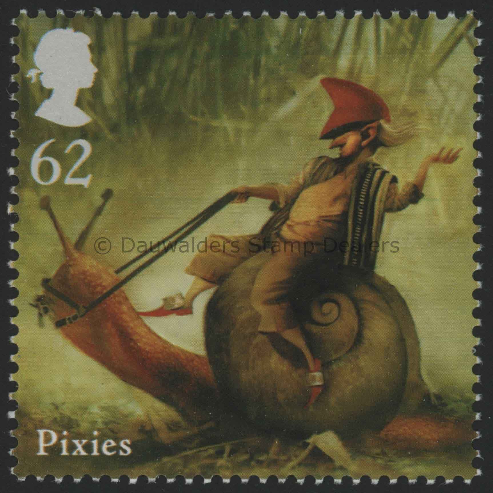 SG2946 62p Pixies 2009 Mythical Creatures