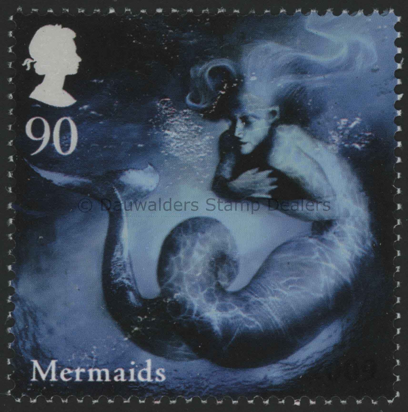 SG2948 90p Mermaids 2009 Mythical Creatures