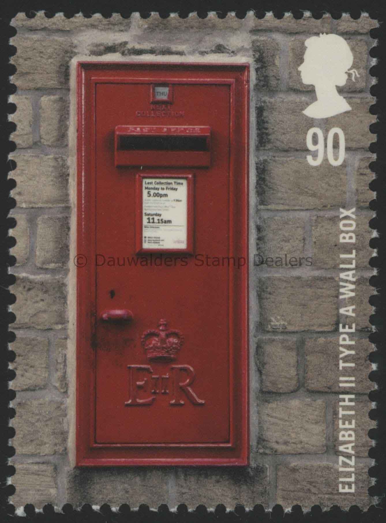 SG2953 90p QEII Type A 2009 Postboxes (1st series)