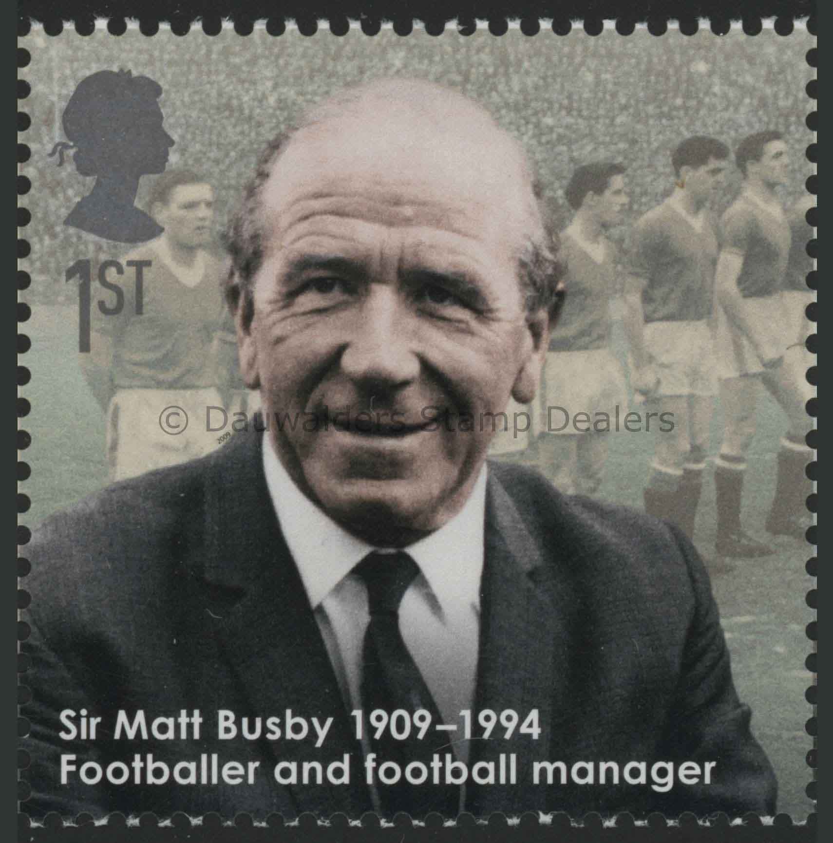 SG2973 1st Sir M. Busby 2009 Eminent Britons