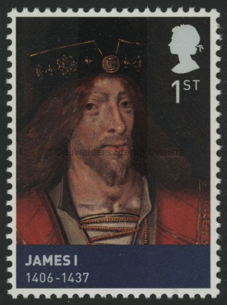 SG3046 1st King James I 2010 Kings and Queens House of Stewart 3rd Issue